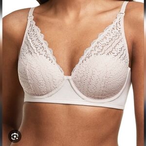 Maidenform Blush Lace Underwire Bra Full Coverage